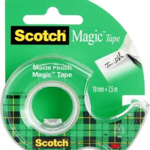 Lipni juosta Scotch Magic 810, 19mmx7,5m, su laikikliu