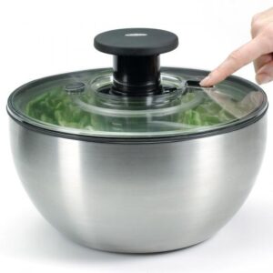 OXO 1071497 salotų džiovyklė Nerūdijančiojo plieno Mygtukas - Image 3