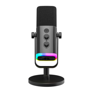 Fifine AM8 dynamic microphone with stand juodos spalvos - Image 2
