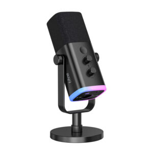 Fifine AM8 dynamic microphone with stand juodos spalvos - Image 3