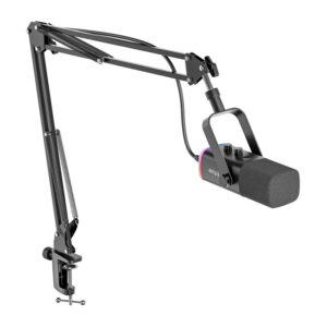 Fifine AM8T gaming microphone with boom arm juodos spalvos - Image 2