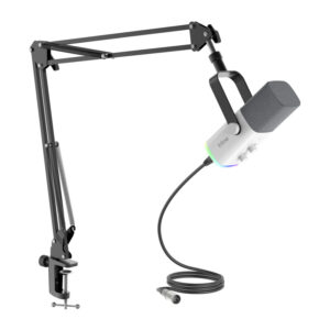 Fifine AM8TW gaming microphone with boom arm baltos psalvos - Image 3