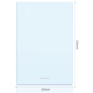 Užrašų knygelė DELI EN140G A5 96 lapai 5x5, minkšti viršeliai, mėlynos spalvos - Image 3