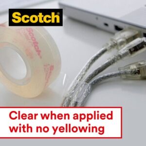 Lipni juosta Scotch Crystal Clear, 19mmx7,5m, su laikikliu - Image 2