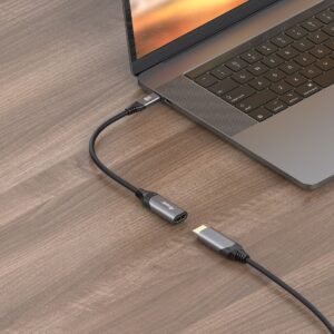 Equip 133492 vaizdo kabelio adapteris 0,15 m C tipo USB HDMI Juoda, Pilka - Image 3