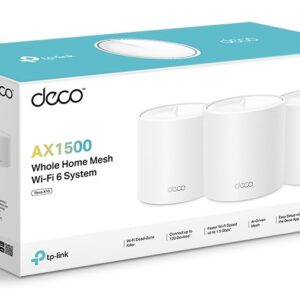 TP-Link Deco X1500 Dviguba juosta (2,4 GHz / 5 GHz) Wi-Fi 6 (802.11ax) Balta 2 Vidinis - Image 2