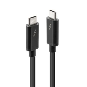 Lindy 41556 „Thunderbolt“ kabelis 1 m 20 Gbit/s Juoda - Image 1