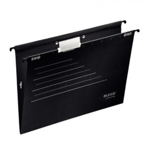Kartotekinis vokas Leitz Alpha Active, A4, juodos spalvos, 1vnt