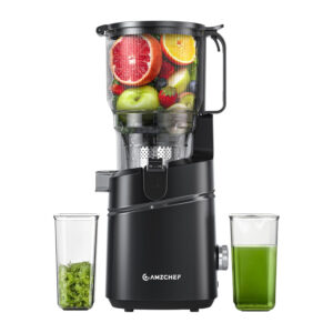AMZCHEF SJ-036CBK lėtaeigė sulčiaspaudė juodos spalvos