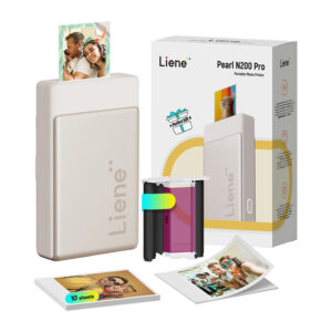 Liene Pearl N200 Pro 2x3" Portable Photo Printer Gold - Image 2
