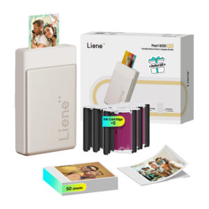 Liene Pearl N200 Pro 2x3" Portable Photo Printer Kit Gold - Image 2