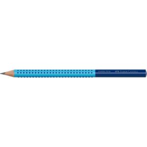 Grafitinis pieštukas Faber-Castell Jumbo Grip 2001 Two Tone, juodos / turkio spalvos