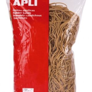 Gumelės Apli, 100x2mm, 100g, natūralios spalvos