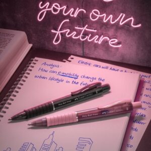 Automatinis tušinukas Faber-Castell PolyBall View, rožinės spalvos - Image 3