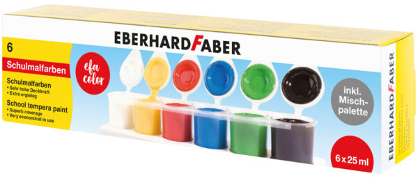 575506_EFA Color school tempera 25 ml, set of 6 colours