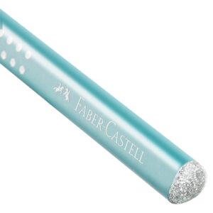 Grafitinis pieštukas Faber-Castell Jumbo Sparkle, turkio spalvos - Image 3