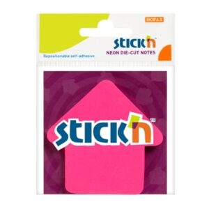 Lipnūs lapeliai Stick´N 21181, 50 lapelių, rodyklės formos, rožinės spalvos, blisteryje