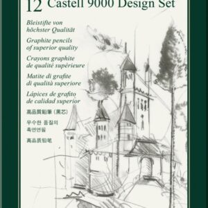 Pieštukai eskizavimui Faber-Castell 9000 Design Set, 5B-5H, 12vnt. - Image 2