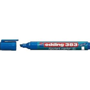 Žymeklis popieriui Edding 383, kirstu galiuku, 1-5mm, mėlynos spalvos