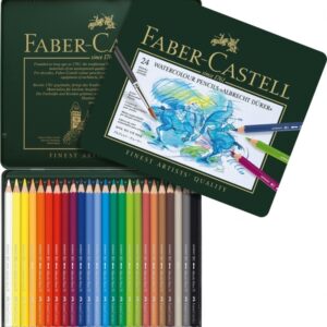 Spalvoti akvareliniai pieštukai Faber-Castell Albrecht Dürer , 24 spalvos