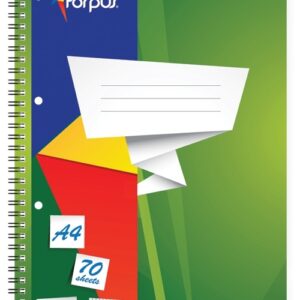*Sąsiuvinis Forpus, A4, 70 lapų, su spirale, langeliais - Image 2