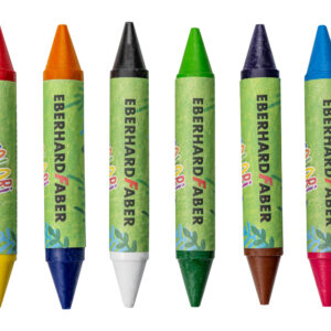 Vaškinės kreidelės EberhardFaber, Colori Duo, 6 spalvų - Image 3