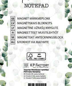 Užrašų knygutė su magnetu (Planavimas), 50 lapų, 89x210mm