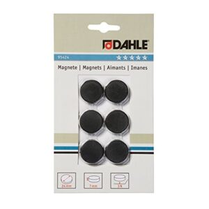 Magnetai Dahle, 24mm, 6vnt. juodos spalvos