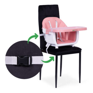 Vaikiška maitinimo kėdutė 2-in-1, rožinė, ECOTOYS - Image 6