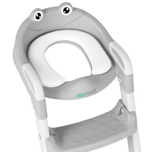 Vaikiška klozeto sėdynė su laipteliais ir kopėtėlėmis, mėlyna, ECOTOYS - Image 6