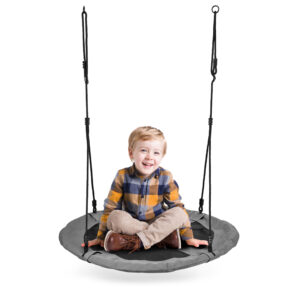 Sodo sūpynės, 100 cm, pilkos ECOTOYS - Image 6