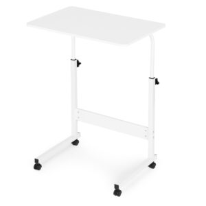 Mobile laptop table – side desk for armchair and sofa in white color, ModernHome - Image 6