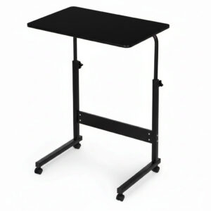 Mobile laptop table – side desk for armchair, black, ModernHome - Image 6