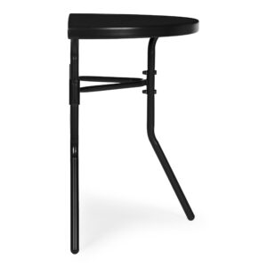 Semi-Circular Glass Coffee Table for Balcony, Terrace or Patio – Black, MultiGarden - Image 6
