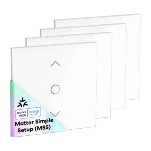 MEROSS MRS100MAEU Smart Wi-Fi Matter Roller Shutter Switch 4-Pack