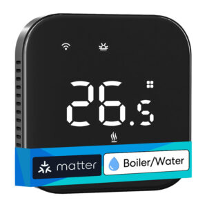 MEROSS MTS215BMA-BEU Smart Wi-Fi Thermostat juodos spalvos