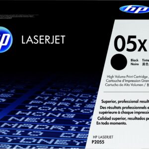 HP 05X High Yield Black Original LaserJet Toner Cartridge tonerio kasetė 1 vnt Originalus Juoda