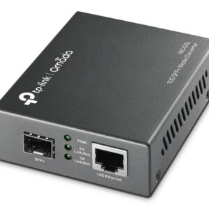 TP-Link Omada MC420L tinklo medijos keitiklis 10000 Mbit/ai Keli režimai, Vienas režimas Juoda