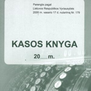 Kasos knyga, A5, periodui, SC, 31x2 lapai