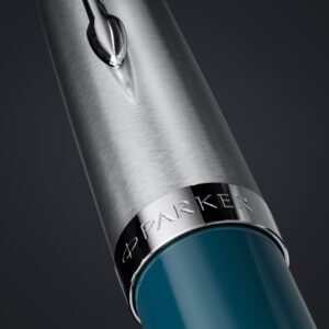Pasukamas tušinukas Parker Parker 51 Core Teal Blue CT Medium Black - Image 5