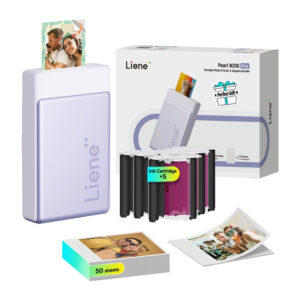 LIENE Pearl N200 Pro 2x3" Portable Photo Printer violetinės spalvos - Image 3
