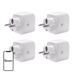 SONOFF S61s Matter External Plug via Wi-Fi, 4-Pack