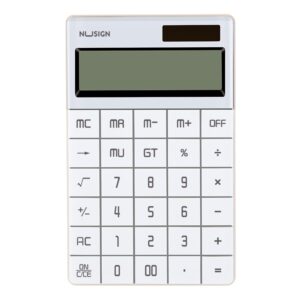 Stalinis skaičiuotuvas DELI NS041, baltos spalvos - Image 2