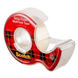 Lipni juosta Scotch Crystal Clear, 19mmx7,5m, su laikikliu - Image 7