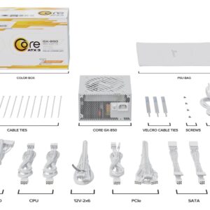Seasonic CORE GX-850 maitinimo blokas 850 W 20+4 pin ATX ATX Balta - Image 2