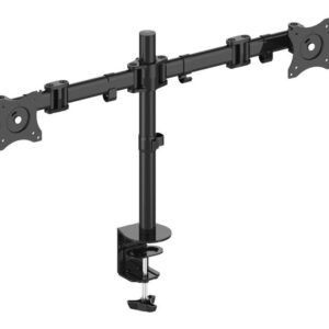 PureMounts PM-OFFICE-02 monitoriaus laikiklis arba stovas 68,6 cm (27") Stalas Juoda