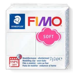 Modelinas Fimo, 56g, baltos spalvos