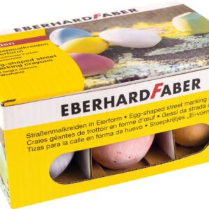 Spalvota kreida EberhardFaber, kiaušinio formos, dėžutėje, 6vnt, įvairių spalvų