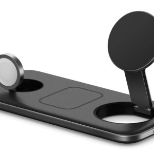 Satechi Qi2 Trio Išmanusis laikrodis, Ausinės, Išmanusis telefonas Pilka USB Belaidis įkrovimas Vidaus