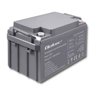 Qoltec 53037 AGM akumuliatorius | 12 V | 65Ah | maks. 780A
